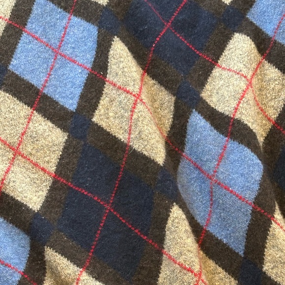 Daniel Cremieux V neck Cashmere Argyle XL - Picture 3 of 4